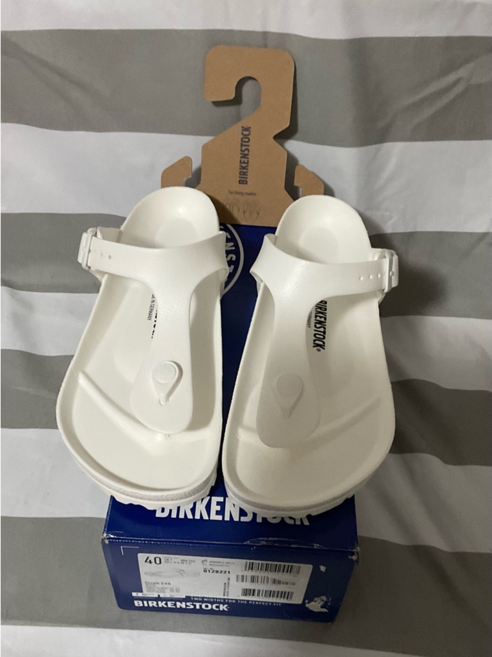 Birkenstock Kids White EVA Thong Sandals